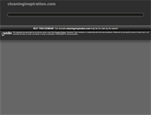 Tablet Screenshot of cleaninginspiration.com